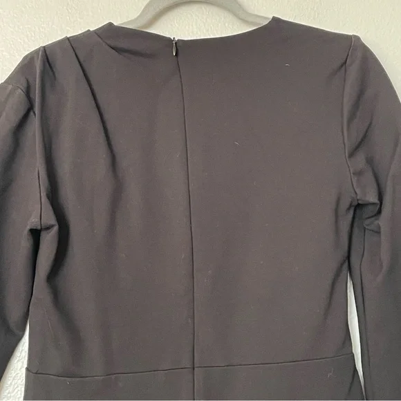 NWT Chloe Kristyn Bianca Ponte Knit Dress Long Sleeve Black Size Small - Picture 7 of 11